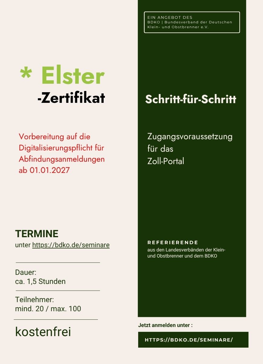 Das Elster-Zertifikat | Online Seminar - kostenfrei