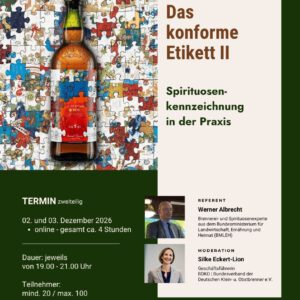 Das konforme Etikett II | Online Seminar
